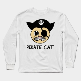 Pirate Cat Long Sleeve T-Shirt